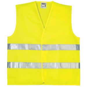 FLUO JÓLLÁTHATÓSÁGI MELLÉNY, 2 KERESZTCSÍK, SÁRGA – Méret: Xxxxxl