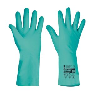 GREBE nitril kesztyű 33 cm zöld – Méret: 11