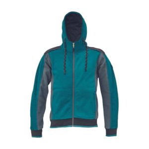 DAYBORO kapucnis kardigán – Méret: 4xl, Szín: Petrol-kek