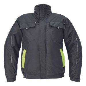 MAX VIVO pilot dzseki fekete/narancs – Méret: 4xl, Szín: Fekete-sarga