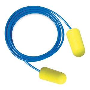 3M ES-01-005 EARSOFT ZSINÓROS FÜL-DUGÓ, NEON SÁRGA SNR 36dB