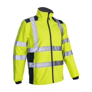 KANPA Softshell jacket Yellow HV Navy – Méret: Xxxxl