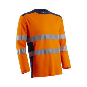 RIKKA HOSSZÚ UJJÚ PÓLÓ HI-VIZ NARANCS ÉS KÉK SZÍNBEN – Méret: 3XL
