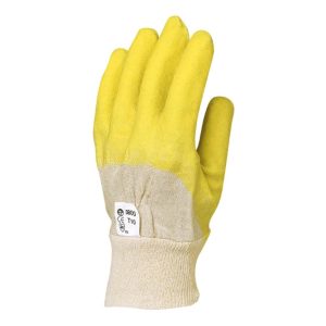 MÁRTOTT SÁRGA LATEX, CSÚSZÁSBIZTOS, SZELLŐZŐ KÉZHÁT