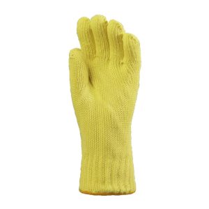 KÖTÖTT SÁRGA KEVLAR KESZTYŰ, 35 CM, 250°C, PAMUT BELSŐ – Méret: 10