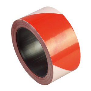 JELZŐSZALAG 5CM/100M PIROS/FEHÉR