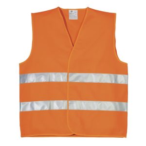FÉNYVISSZAVERŐ MELLÉNY - NARANCS – Méret: Xl