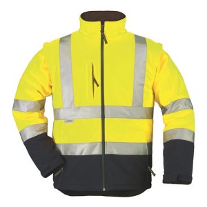 STATION FLUO 2/1 SOFTSHELL DZSEKI SÁRGA/KÉK – Méret: Xxxl