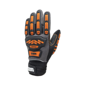 ÚJ!EUROSTRONG MX600 SZÜRKE/NARANCS KESZTYŰ BEÜTŐDÉS ELLEN – Méret: 07
