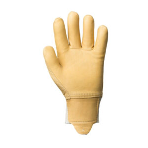 BŐRKESZTYŰ, SÁRGA SZÍNMARHA TENYÉR ÉS KÉZHÁT, VÍZTASZÍTÓ – Méret: 11