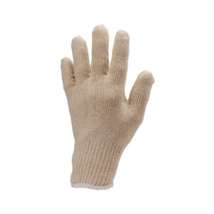 KÖTÖTT PAMUT, DUPLASZÁLAS CÉRNAKESZTYŰ, FEHÉR, NŐI 7/8