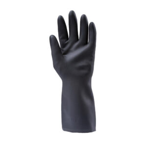 NEOPRÉN, FEKETE VEGYSZERÁLLÓ KESZTYŰ, 32CM/0,7MM, ÉRDES – Méret: 11