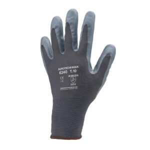 SZERELŐKESZTYŰ, SZÜRKE PA/TENYÉR HABOSÍTOTT NITRIL MÁRTOT – Méret: 10