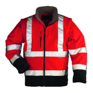 STATION FLUO 2/1 SOFTSHELL DZSEKI PIROS/KÉK – Méret: Xxxl