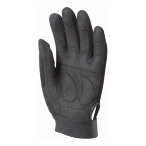 BŐRKESZTYŰ, FEKETE SZINTETIKUS/FEKETE PES, TÉPŐZÁR – Méret: 9