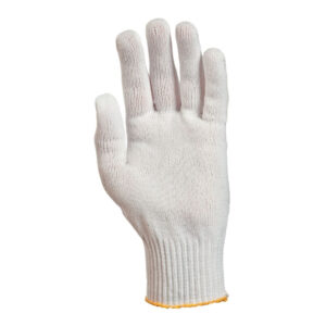 KÖTÖTT, VÉKONY FEHÉR POLIAMID KESZTYŰ, 3 SZÁLAS, RUGALMAS – Méret: 9