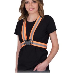 Csatos jólláthatósági hám - narancs