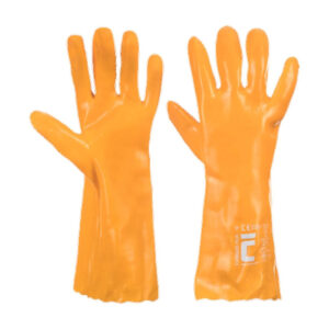STANDARD kesztyű 35cm PVC – Méret: 11, Szín: Sarga