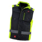 Mellény Urgent BZR-7230 bélelt fekete-neon – Méret: Xl