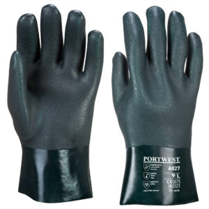 Duplán mártott PVC védőkesztyű 27 cm – Méret: Xl