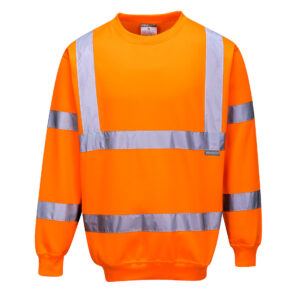 Jól láthatósági pulóver – Szín: Narancs, Méret: Xxxl