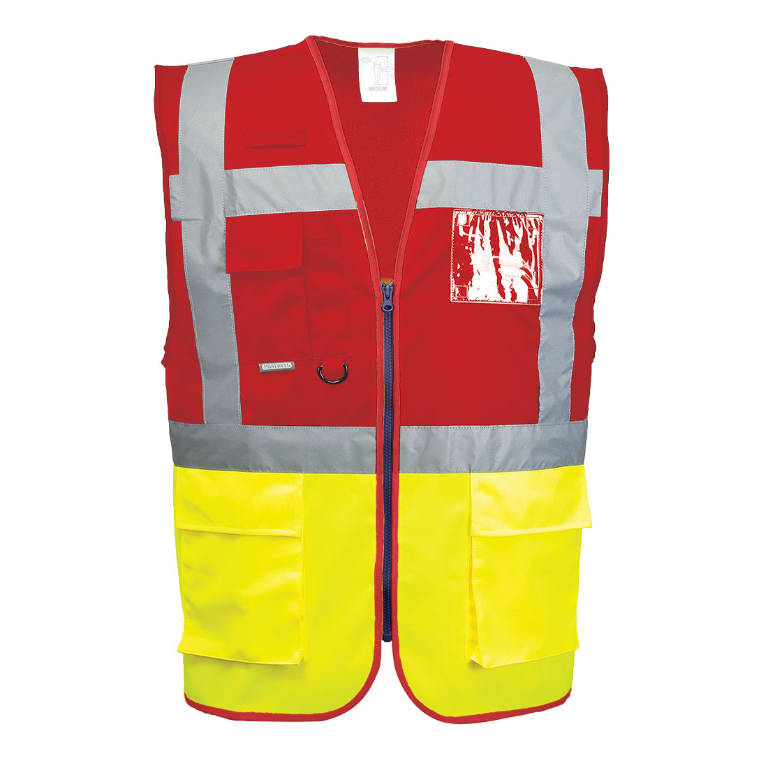 Paris Executive mellény – Szín: Sarga-piros, Méret: Xxxl