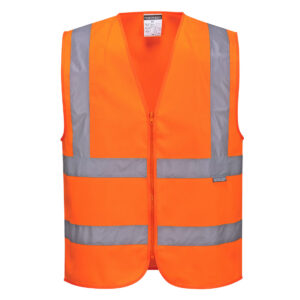 Jól láthatósági mellény – Szín: Narancs, Méret: Xxxl