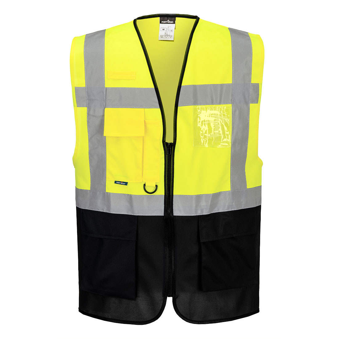 Warsaw vezetői mellény – Szín: Sarga-fekete, Méret: Xxxl
