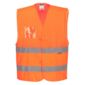 HI-VIS MESH MELLÉNY – Szín: Narancs, Méret: Xx-3x
