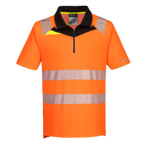 DX4 Hi-Vis póló S/S – Szín: Narancs-fekete, Méret: Xxxl