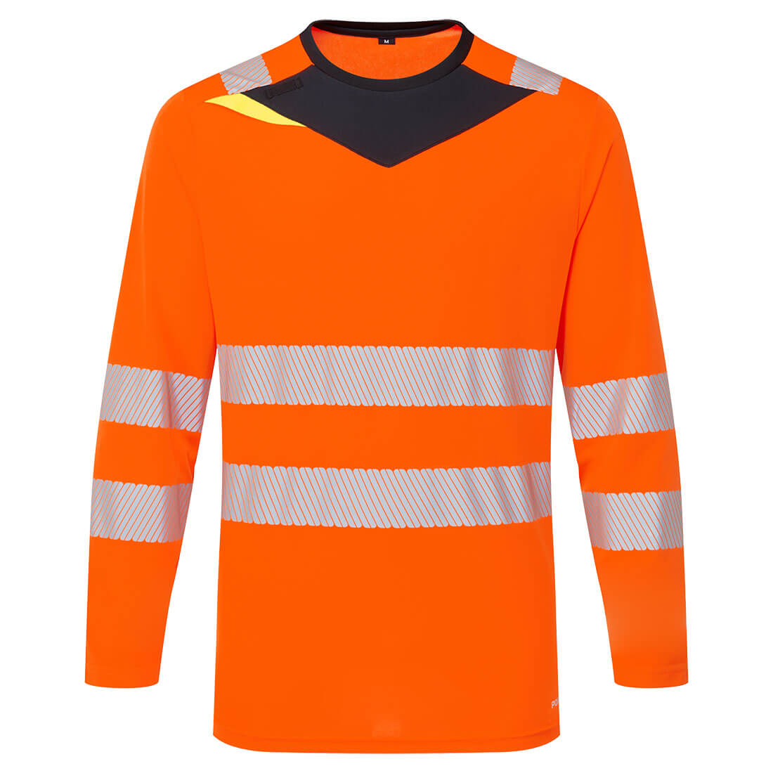 DX4 Hi-Vis hosszú ujjú póló L/S – Szín: Narancs-fekete, Méret: Xxxl