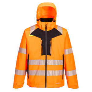 DX4 Hi-Vis 4 az 1-ben kabát – Szín: Narancs-fekete, Méret: Xxxl