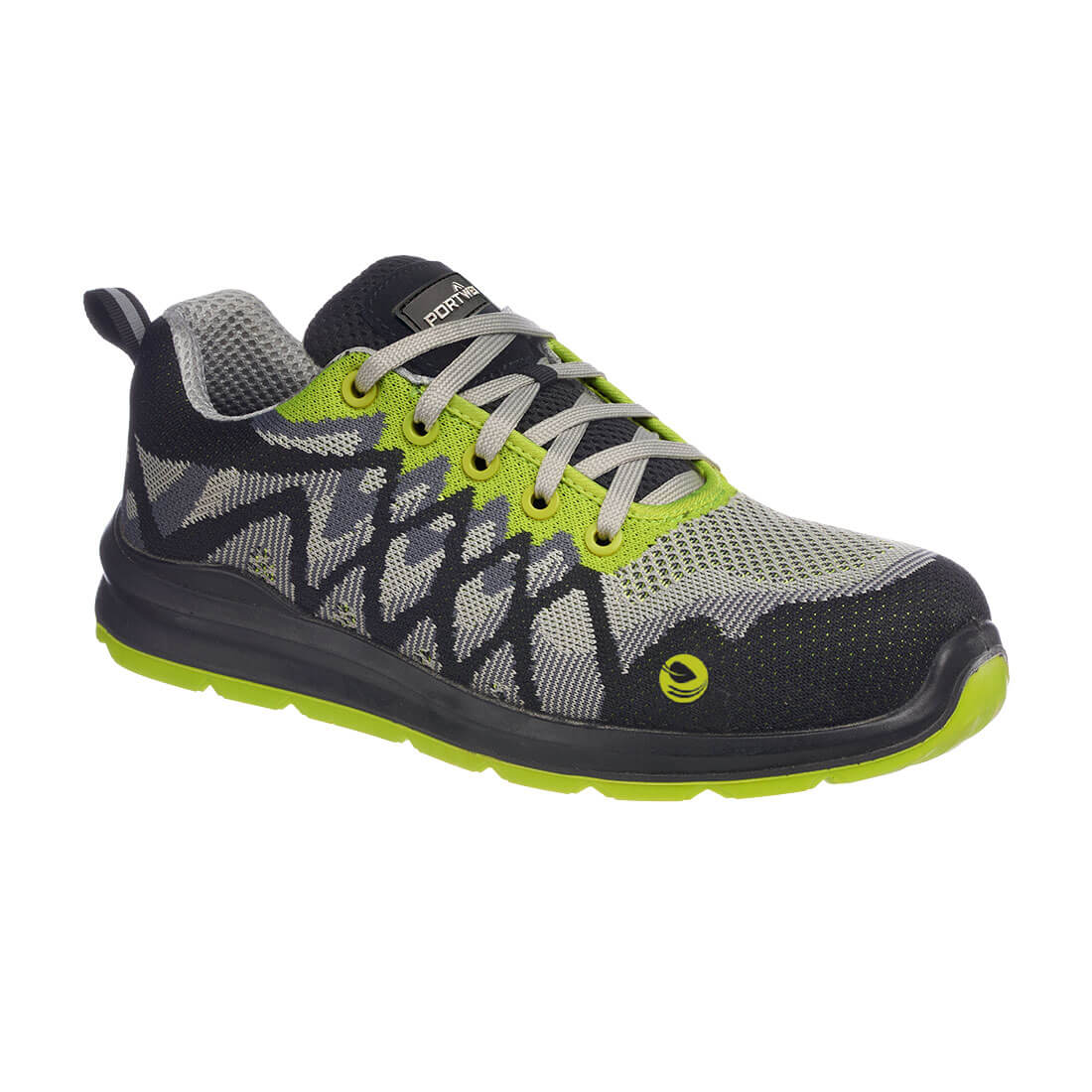 Portwest Compositelite Eco Safety Trainer S1P – Szín: Fekete-sarga, Méret: 48
