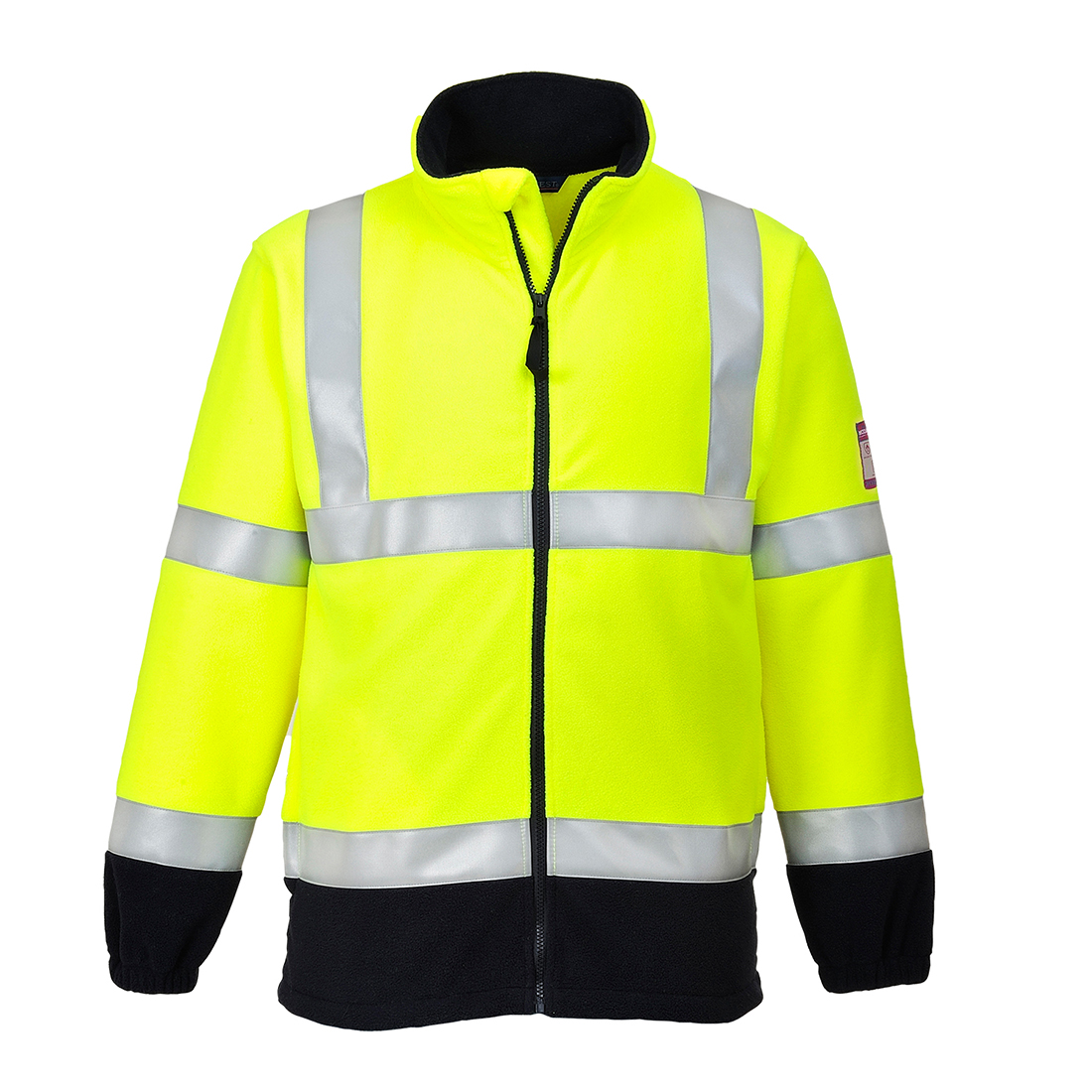 FR lángálló antisztatikus Hi-Vis polár pulóver – Szín: Sarga, Méret: Xxxl