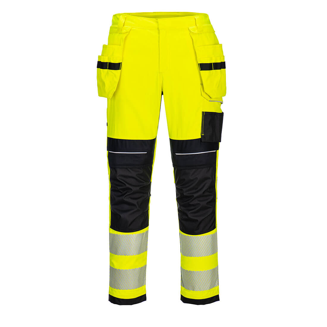 PW3 FR Modaflame Hi-Vis lengőzsebes nadrág – Szín: Sarga-fekete, Méret: 48