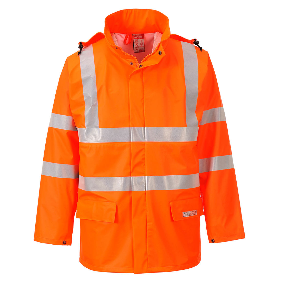 Sealtex Flame Hi-Vis lángálló esőkabát – Szín: Narancs, Méret: Xxxl