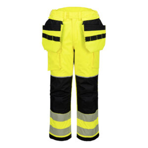 PW3 FR Modaflame Hi-Vis lengőzsebes téli nadrág – Szín: Sarga-fekete, Méret: Xxxl