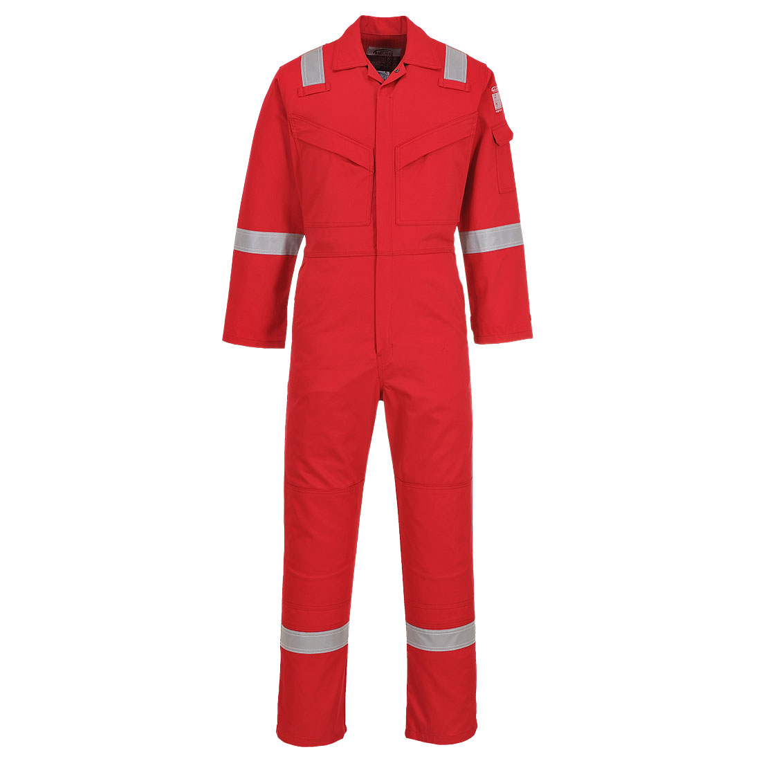 Lángálló, antisztatikus overál, 350g – Szín: Piros, Méret: Xxxl