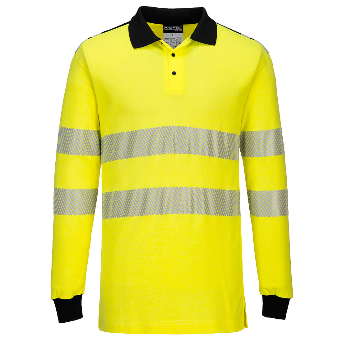 PW3 FR Modaflame Hi-Vis lángálló pólóing – Szín: Sarga-fekete, Méret: Xxxl