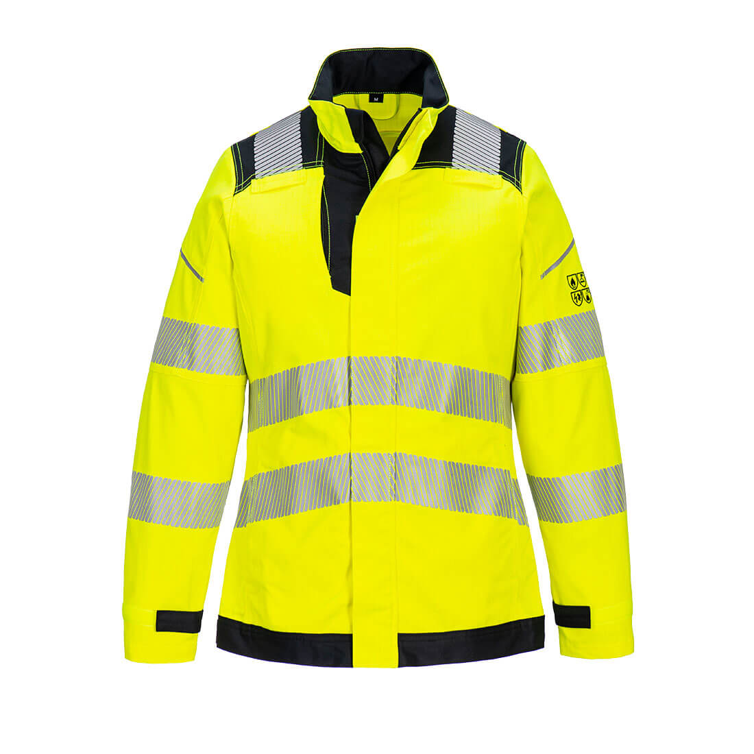PW3 FR Modaflame Hi-Vis női lángálló kabát – Szín: Sarga-fekete, Méret: Xxl