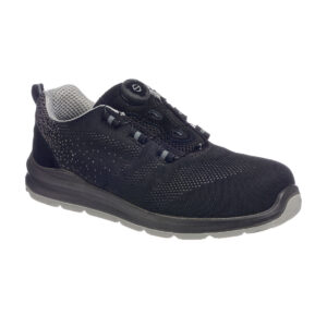 Portwest Compositelite Wire Lace Biztonsági Trainer S1P – Szín: Fekete-szurke, Méret: 48