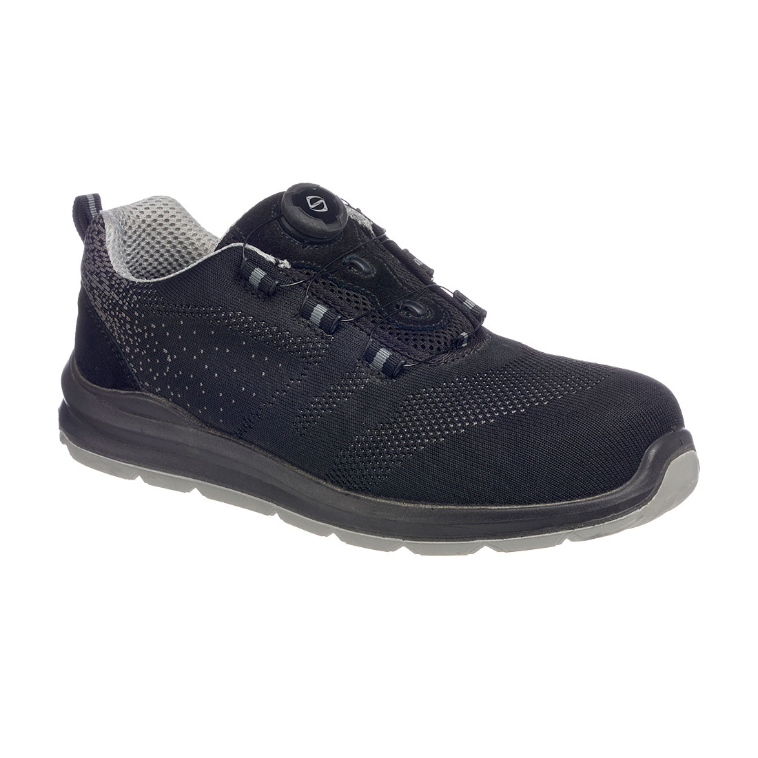 Portwest Compositelite Wire Lace Biztonsági Trainer S1P – Szín: Fekete-szurke, Méret: 48