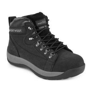 Steelite Mid Cut Nubuck védőbakancs SB HRO – Szín: Fekete, Méret: 48