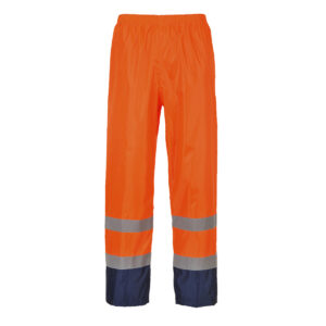 Hi-Vis Classic Contrast esőnadrág – Szín: Narancs-navy, Méret: Xxxl