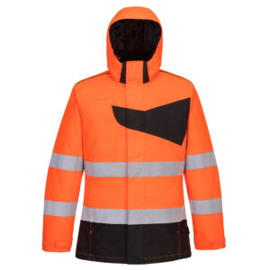 PW2 Hi-Vis télikabát – Szín: Narancs-fekete, Méret: Xxxl