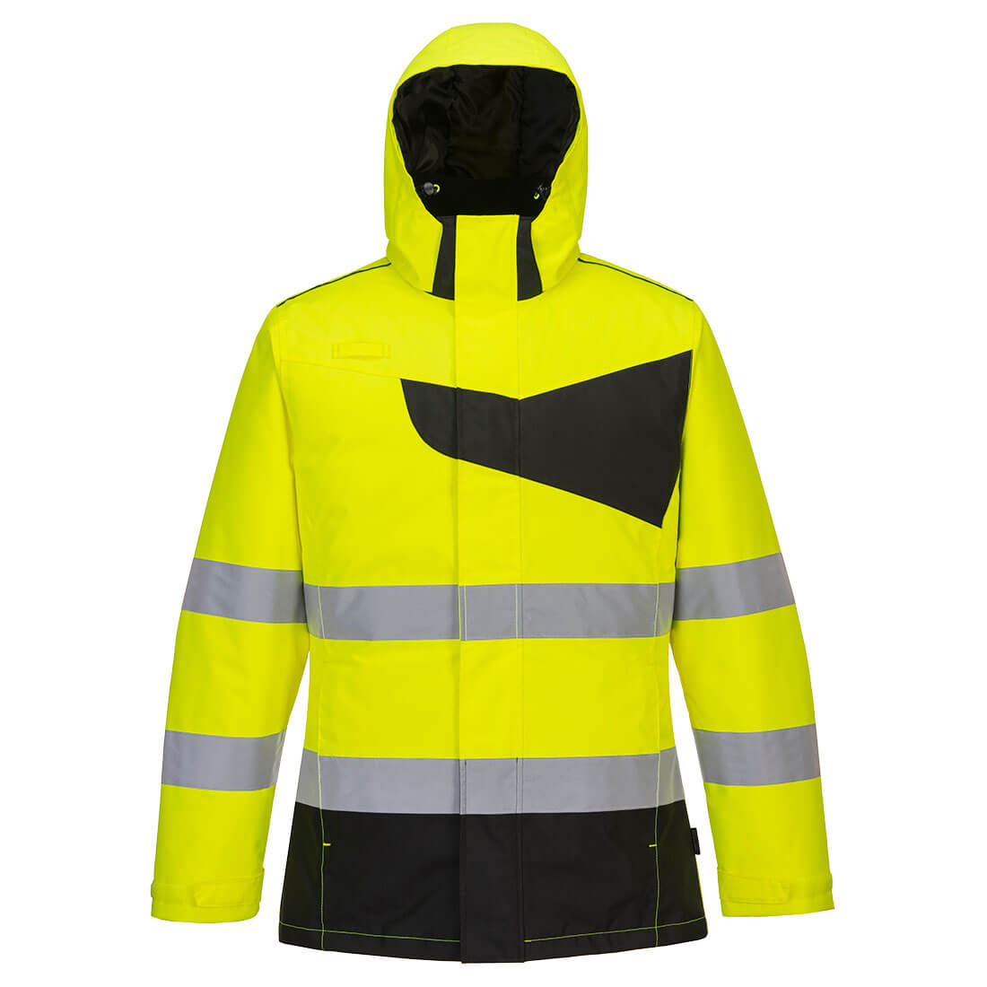 PW2 Hi-Vis télikabát – Szín: Sarga-fekete, Méret: Xxxl