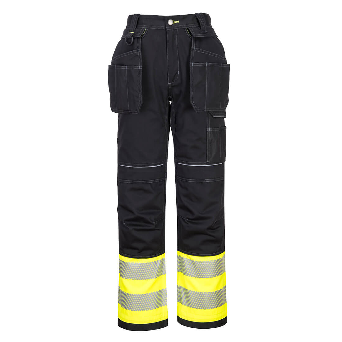 PW3 Hi-Vis Class 1 Holster nadrág – Szín: Sarga-fekete, Méret: 48