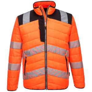 PW3 Hi-Vis Baffle kabát – Szín: Narancs-fekete, Méret: Xxxl