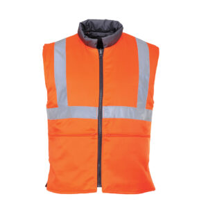 Hi-Vis kifordítható mellény – Szín: Narancs, Méret: Xxxl