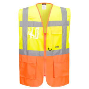 Prága executive mellény – Szín: Sarga-narancs, Méret: Xxxl